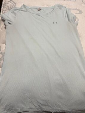 Under Armour Pale Blue HeatGear Short Sleeve Top